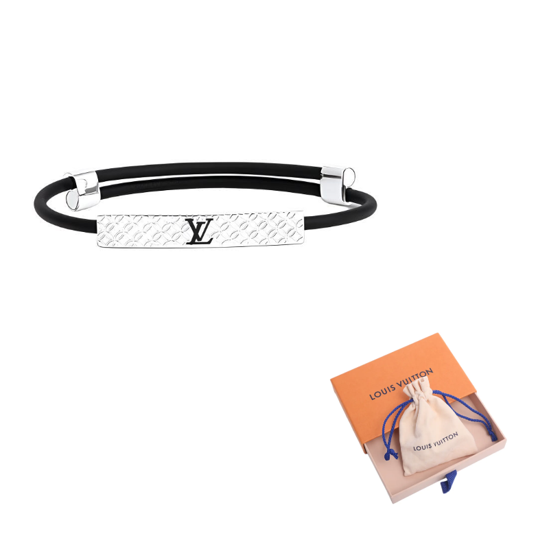 LOUIS VUITTON Metal Bangles Men's Black