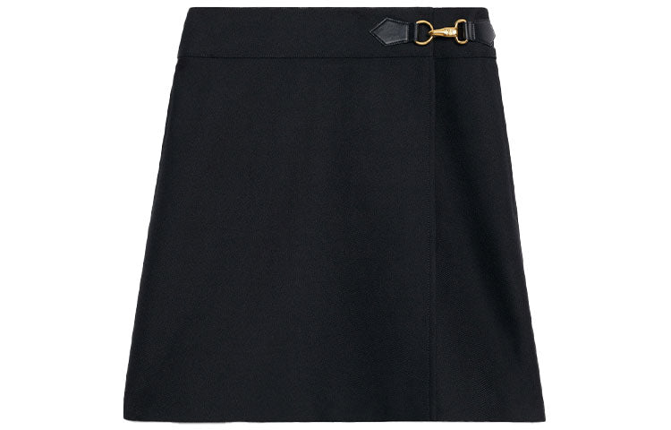 CELINE Casual Short Skirts Women's Black