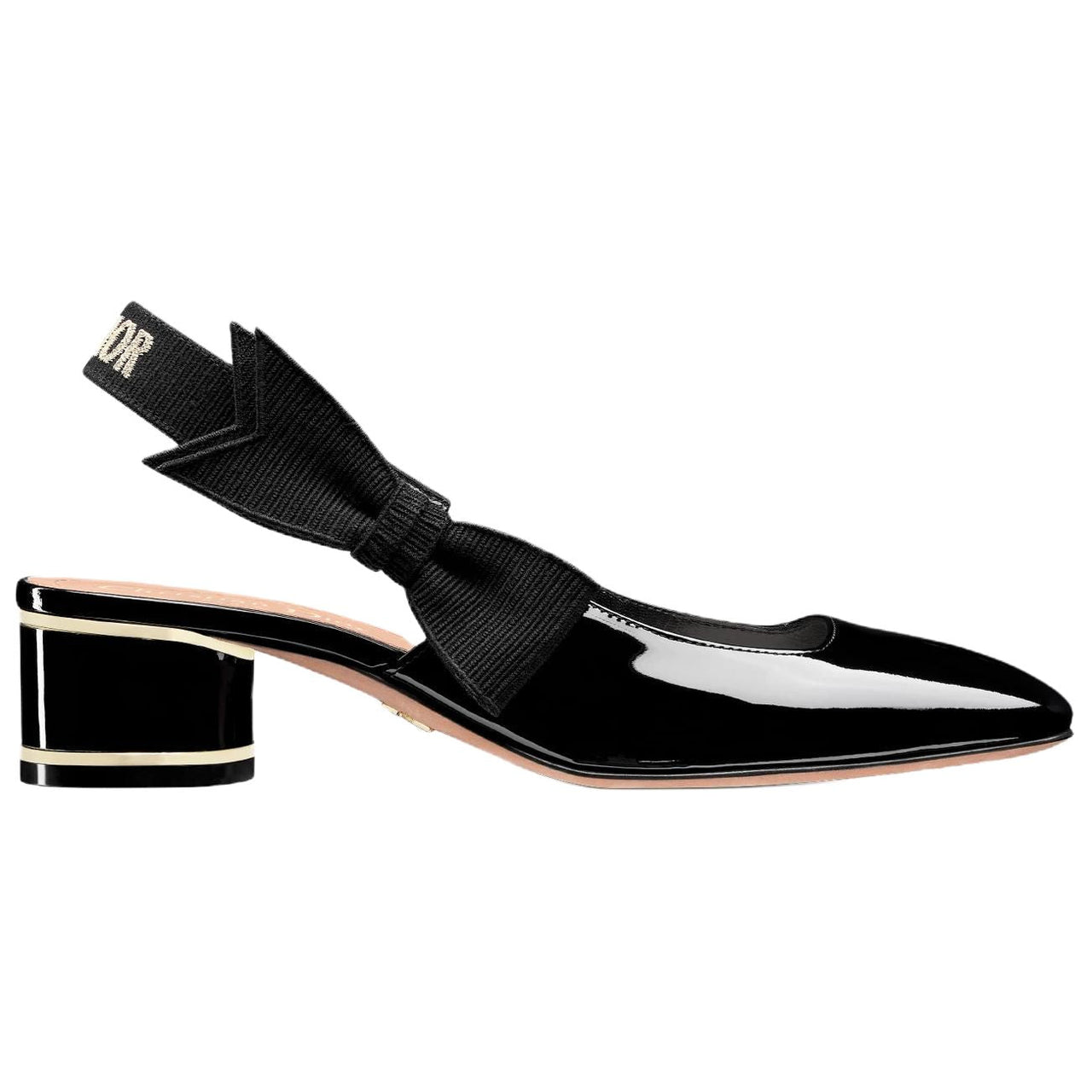 DIOR Miss Dior Chunky Heel High Heels 4cm Women's Black