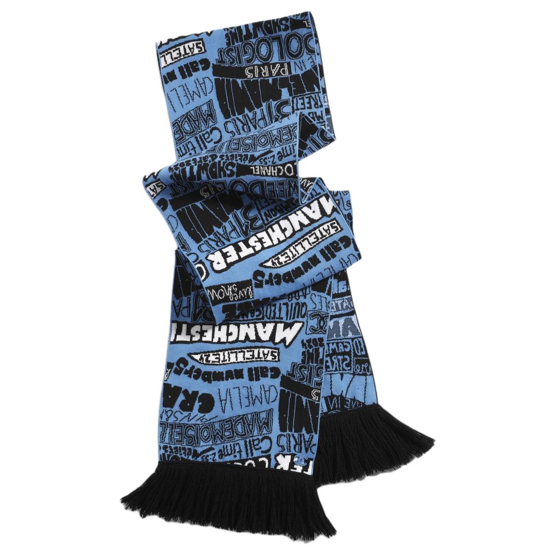 CHANEL 1986 1988 Logo jacquard Scarf