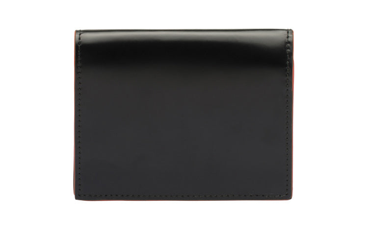 PRADA Cow Leather Card Holder Wallet Regular Unisex Black
