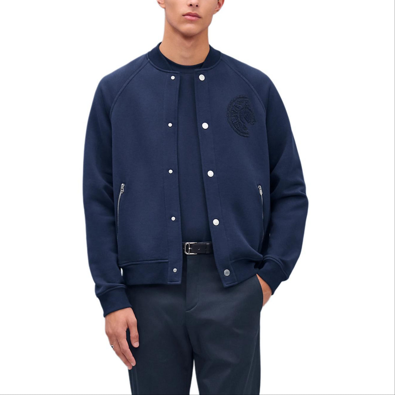 HERMES Jackets & Coats Men's Deep Sea Blue