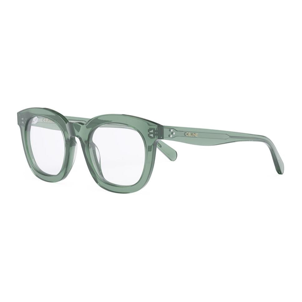 CELINE Acetate Square Eyeglass Frames Women's Green