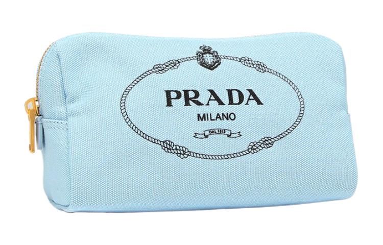 PRADA Cotton Clutch Women's Blue