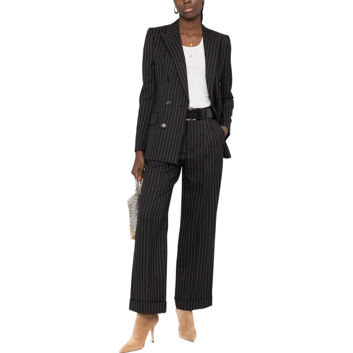SAINT LAURENT SS22 Business Suit Women's Black