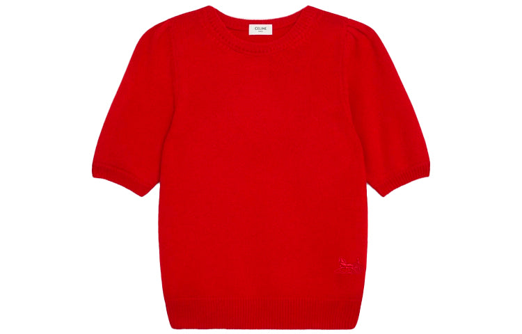 CELINE Cashmere Sweaters Women's Red