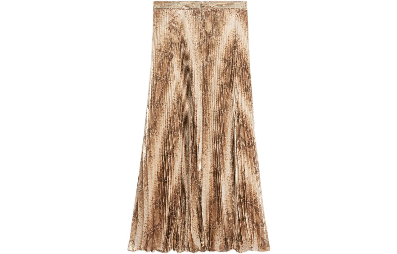 CELINE Casual Long Skirts Women's Gold
