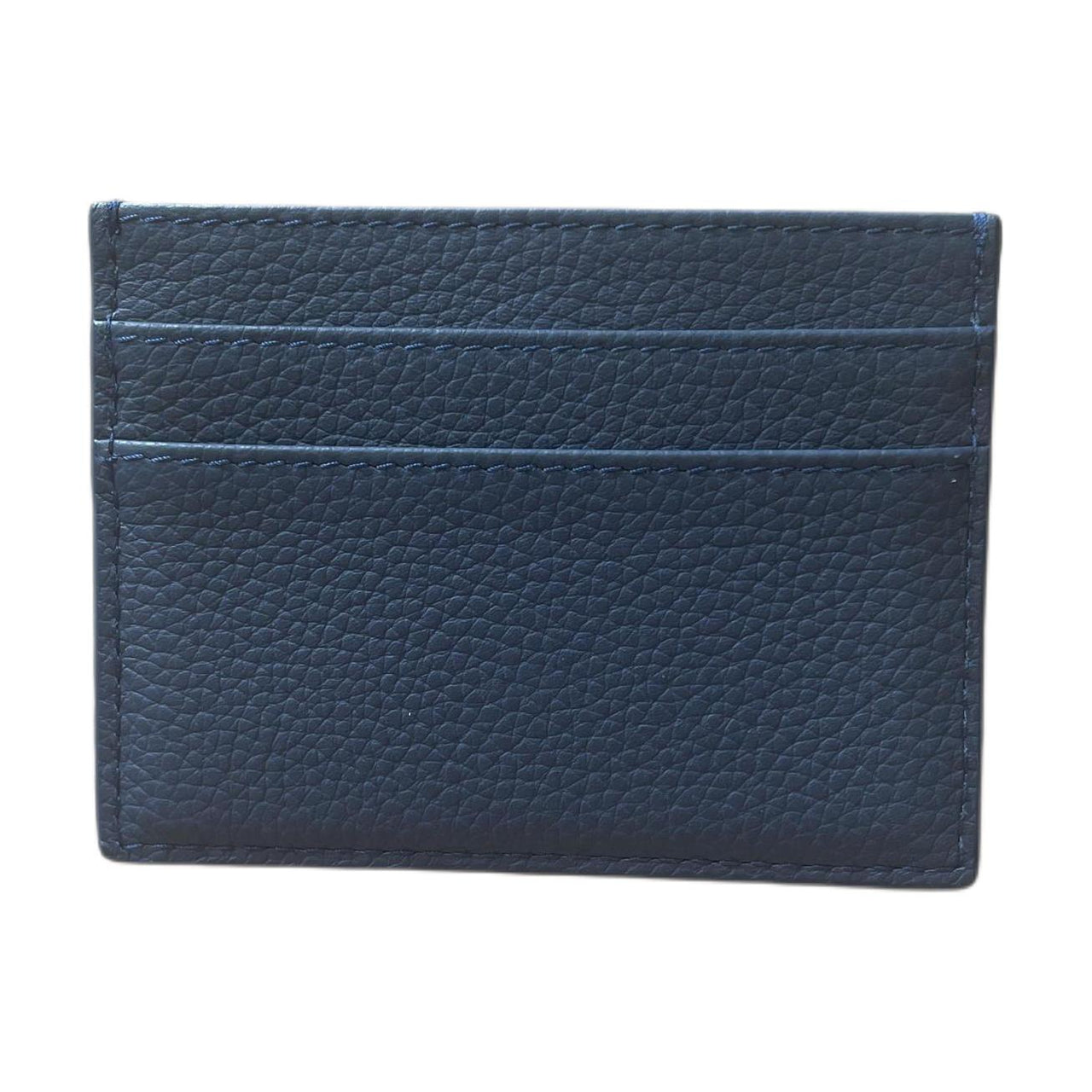 DIOR Grained Calfskin Card Holder Card Holder Men's Dark Blue