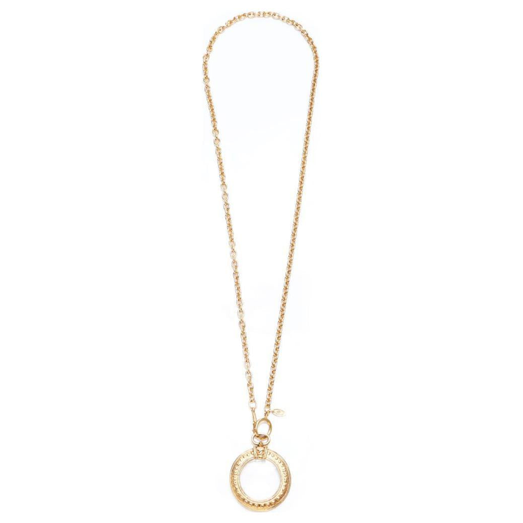 CHANEL 1990s Lupe Pendant Necklace