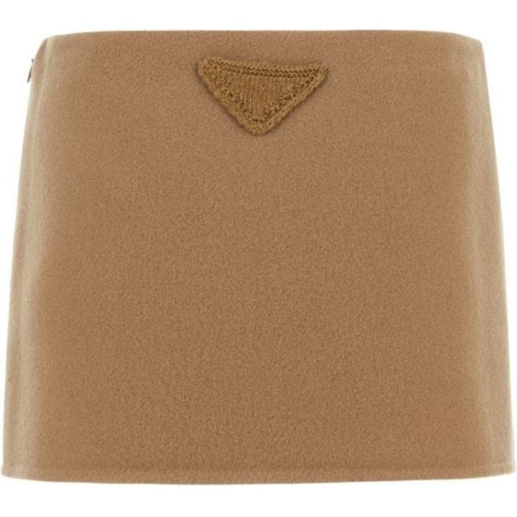 PRADA Casual Short Skirts Women's Brown