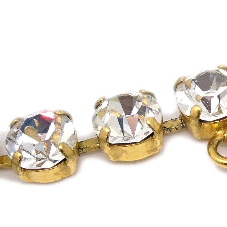 CHANEL 1995 Cc Rhinestone embellished Necklace