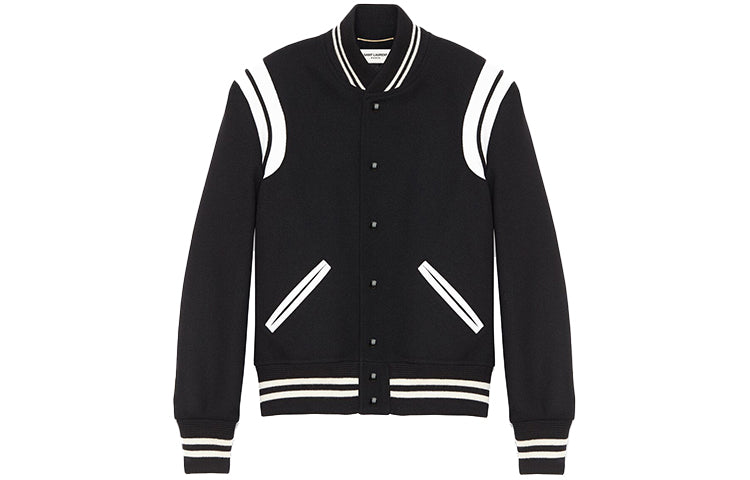 SAINT LAURENT Baseball Jacket Women's Black
