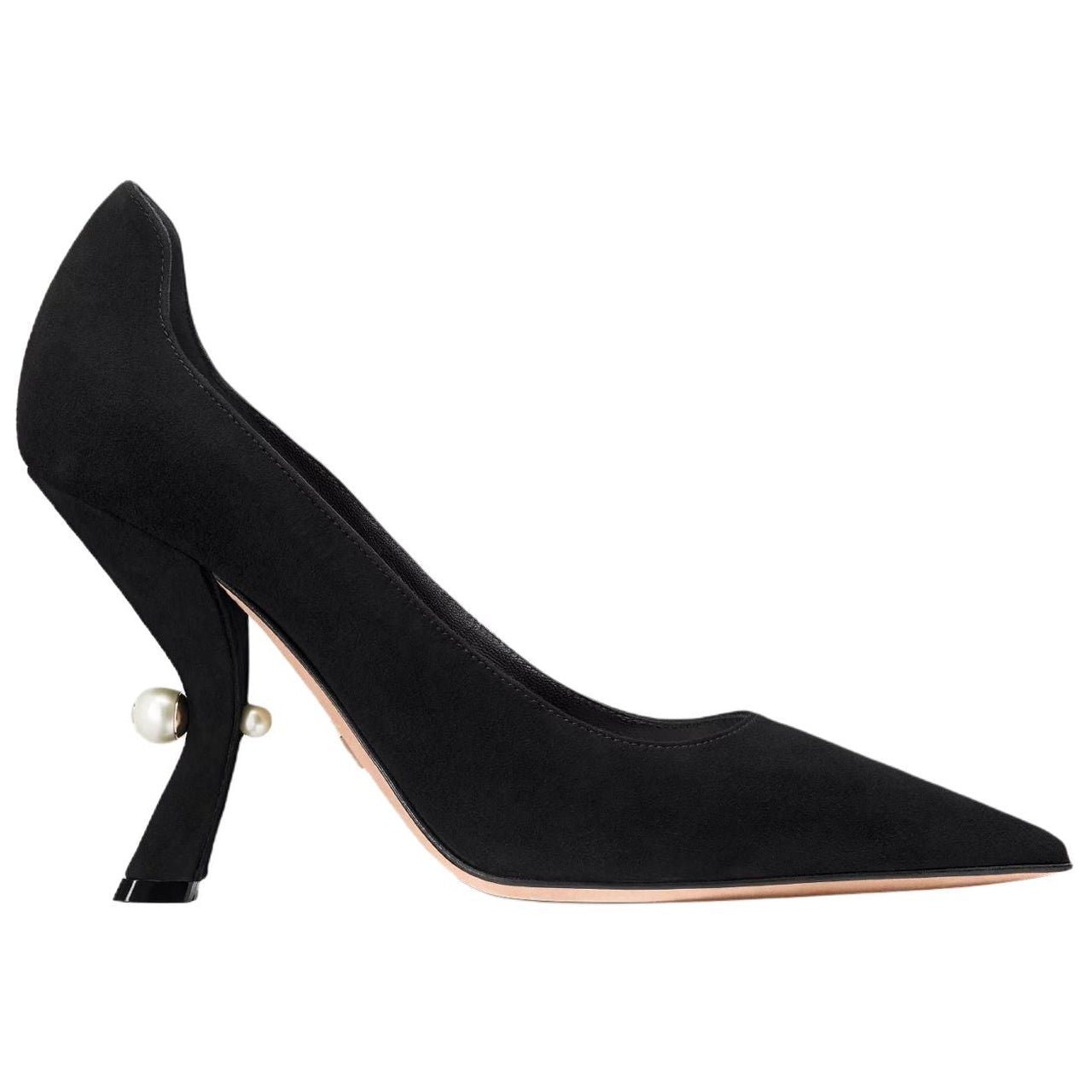 DIOR Tribales Irregular Heel High Heels 10cm Women's Black