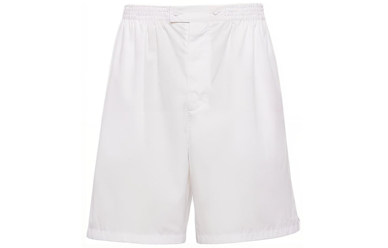PRADA Cotton Bermudas Casual Shorts Men's White