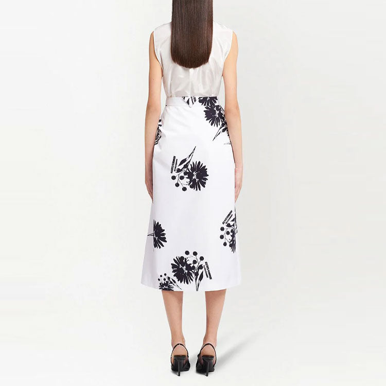 PRADA Casual Long Skirts Women's White
