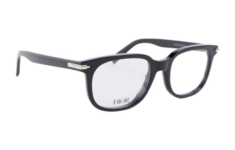 DIOR Acetate Irregular Shape Eyeglass Frames Unisex Black