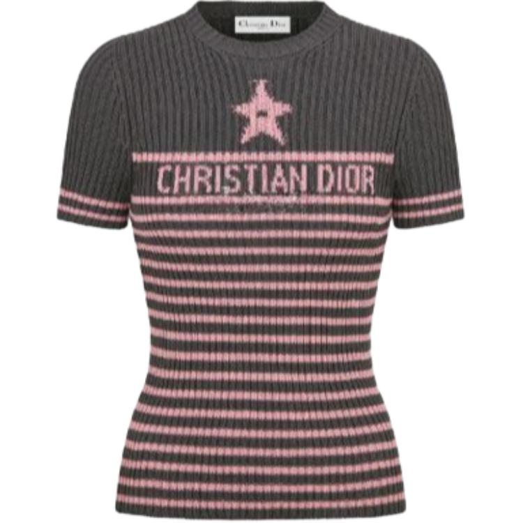 DIOR T-Shirts Women's Gray