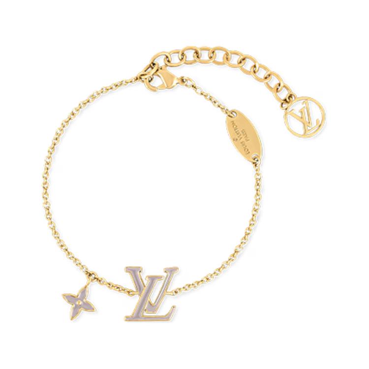 LOUIS VUITTON Enamel Bracelets Women's Gold