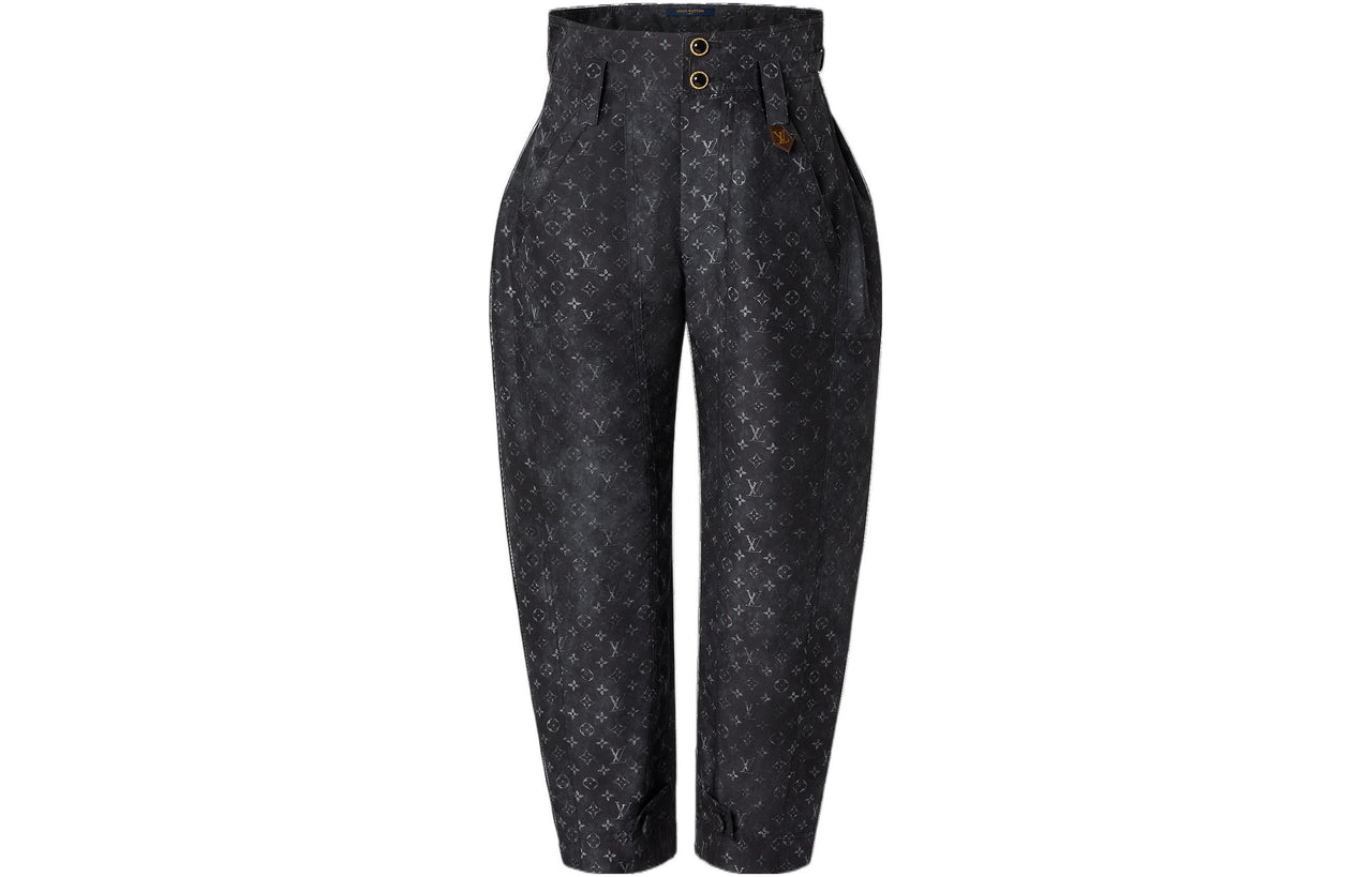 LOUIS VUITTON New Quarterly Products Of LV Casual Pants Women's Black