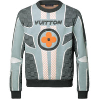 LOUIS VUITTON Quilted Cotton Blend Crewneck