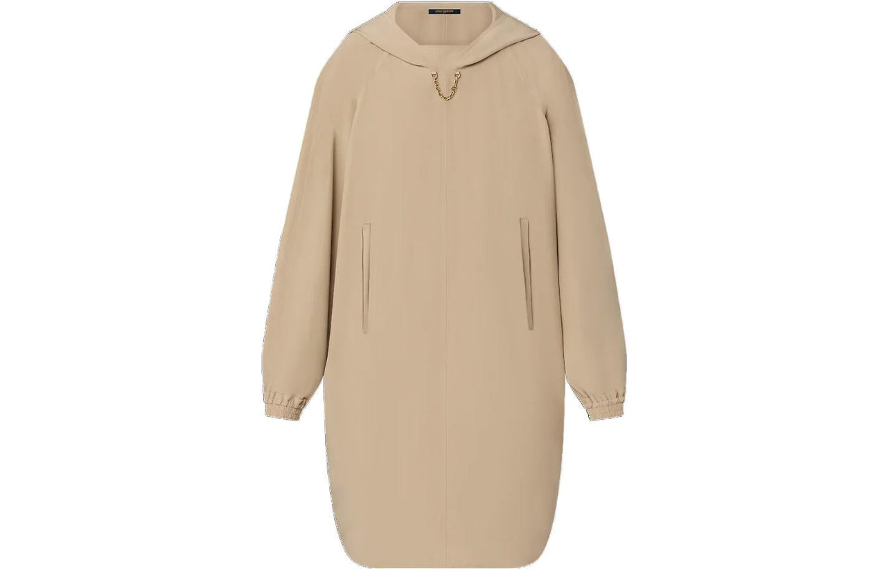 LOUIS VUITTON Long-Sleeved Dresses Women's Khaki