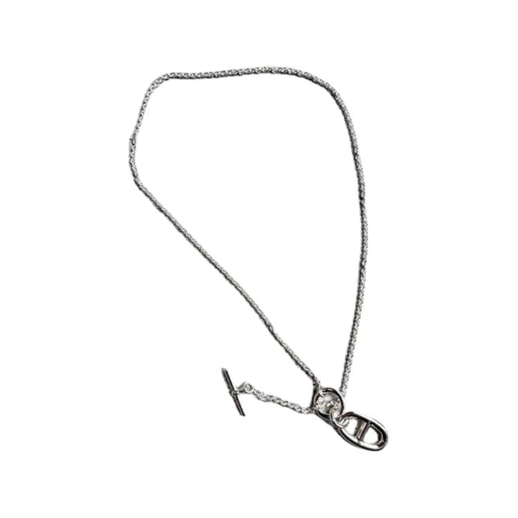 HERMES 925 Sterling Silver Pendants Men's Silver