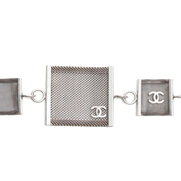 CHANEL 1999 Cc Mesh Choker Necklace