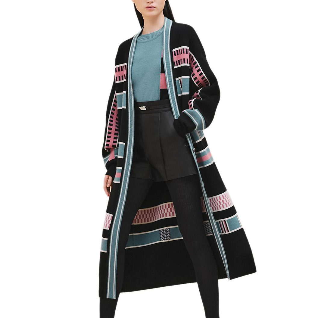 HERMES FW24 Coats Women's Black