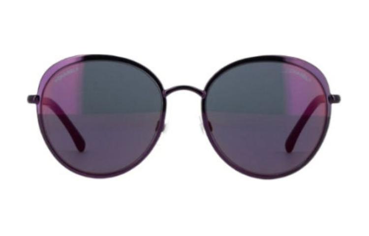 CHANEL - Oval Sunglasses Women's Black