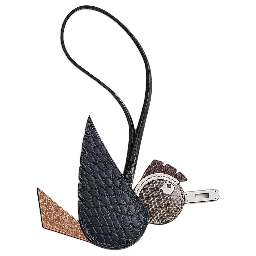 HERMES Alloy Pendants Unisex Black