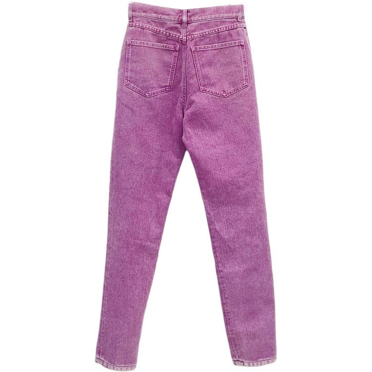 CHANEL Jeans Women's Pink Purple