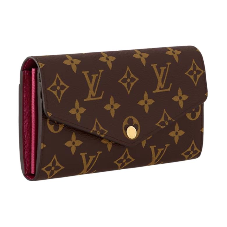 LOUIS VUITTON Sarah Wallet Monogram Fuchsia