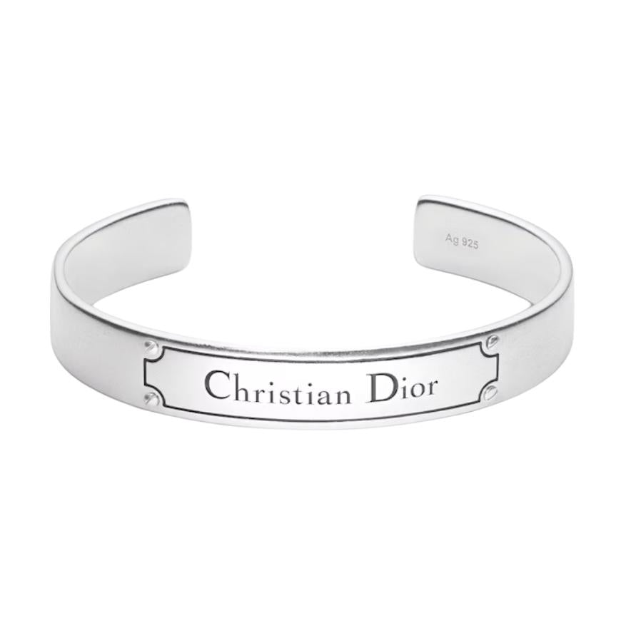 DIOR Sterling Silver Bangles Men's Silver