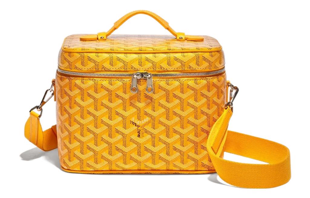 GOYARD Dog's Teeth Bag Straps Small Size Unisex Yellow