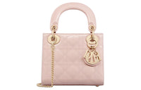 DIOR Lady Dior Patent Leather, Cow Leather Lady Dior Bag, Shoulder Bag, Crossbody Bag, Handbag Mini Women's Rouge Pink