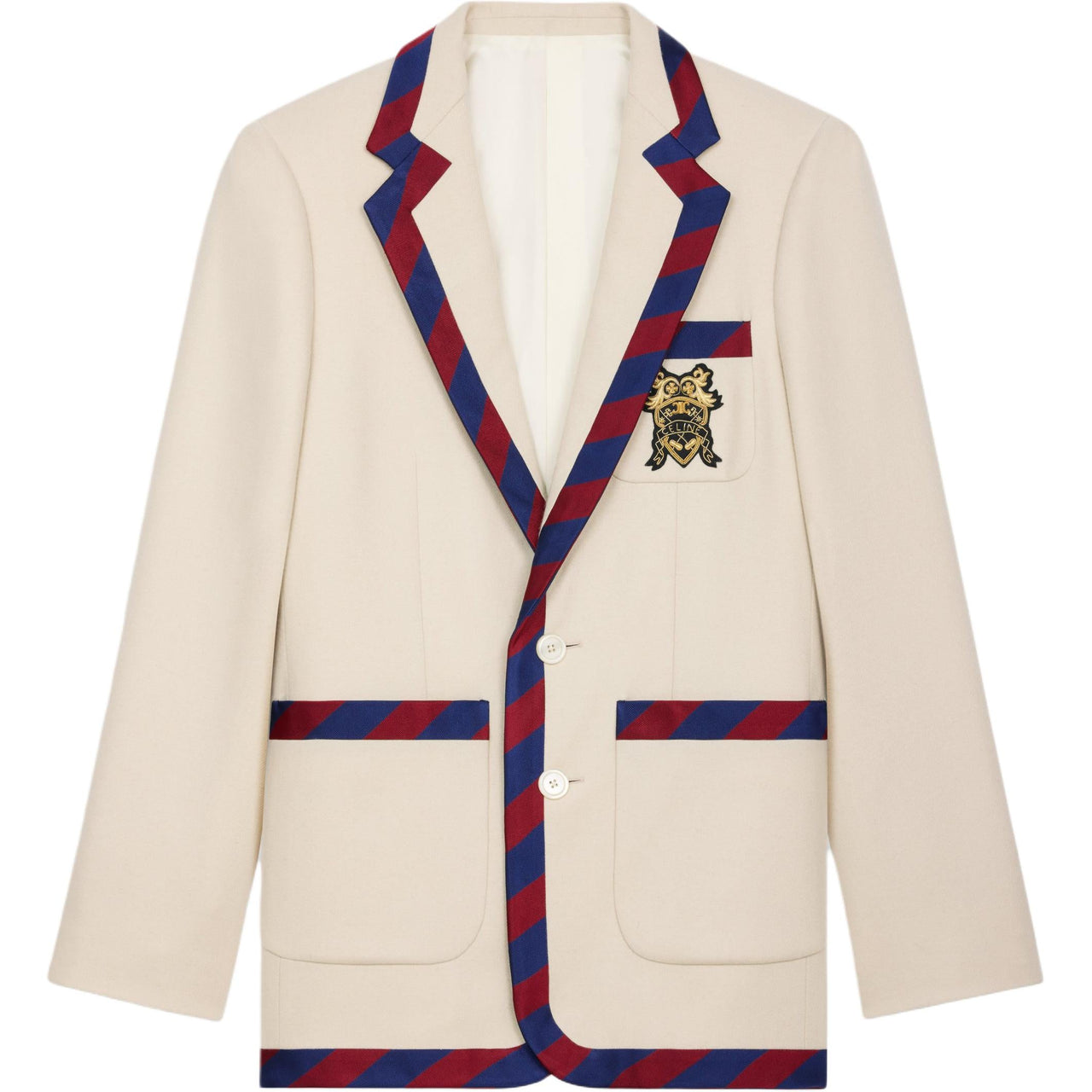 CELINE Blason Classic Jacket In Cashmere Wool