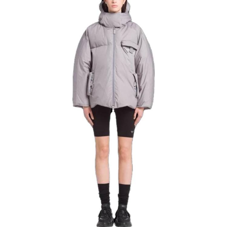 PRADA Down Jackets Women's Gray