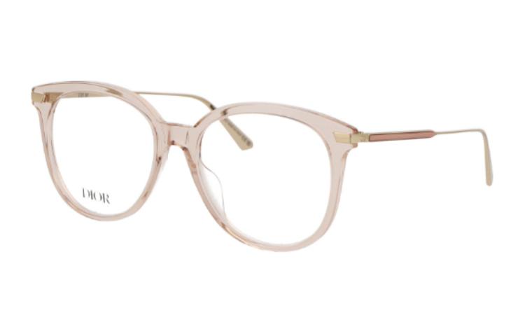 DIOR Plastic Butterfly Eyeglass Frames Women's Rose Gold