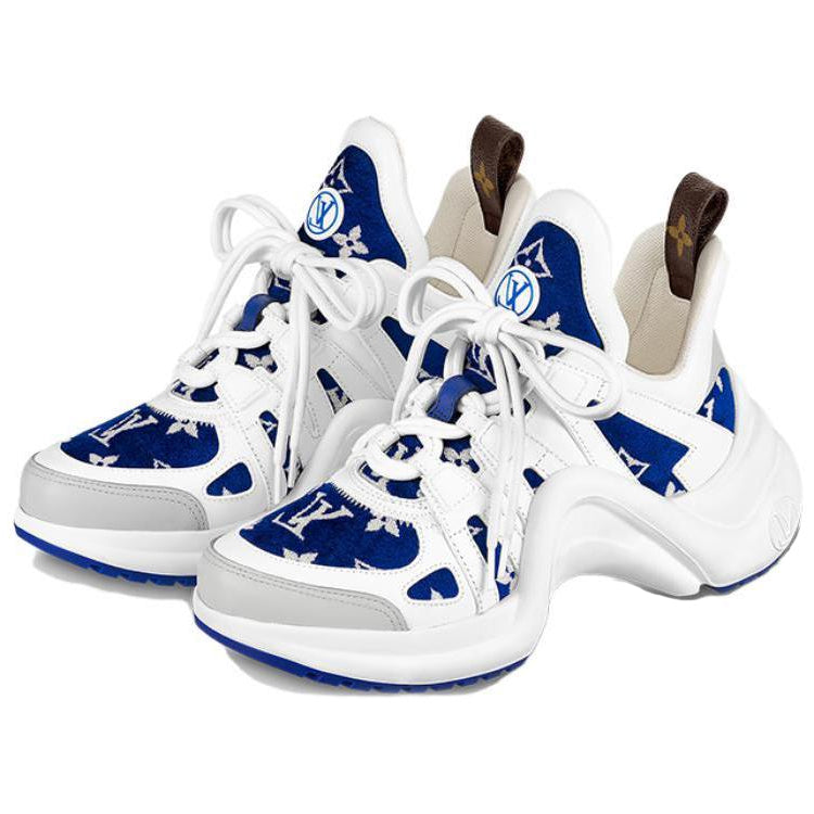LOUIS VUITTON Lv Archlight Sneakers 'White With Blue Monogram' Women's