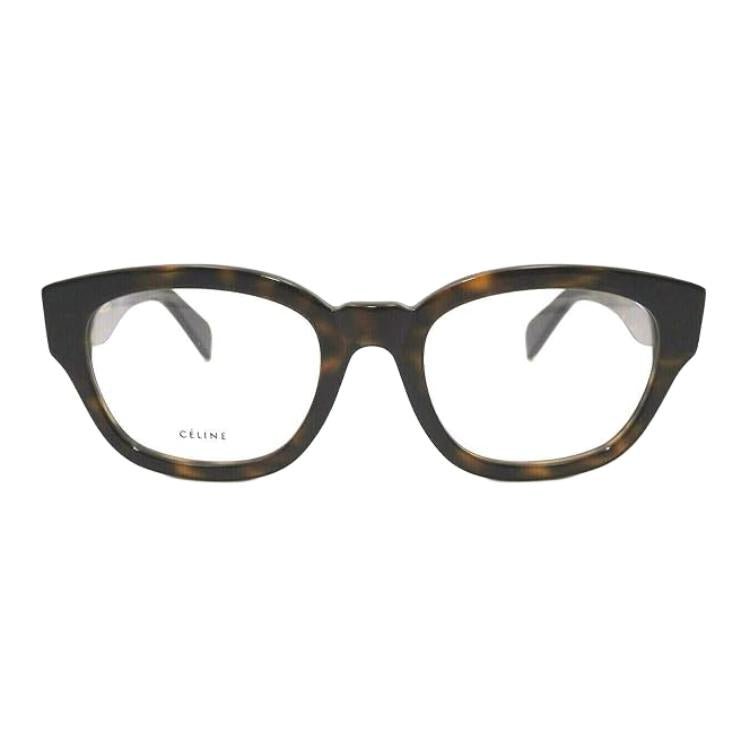 CELINE Acetate Square Eyeglass Frames Unisex Tortoiseshell