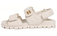 MIU MIU Matelassé Logo-plaque Sandals