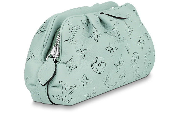 LOUIS VUITTON Scala Calfskin Cloud Bag Clutch Shoulder Bag Crossbody Bag Mini Women's Lake Green