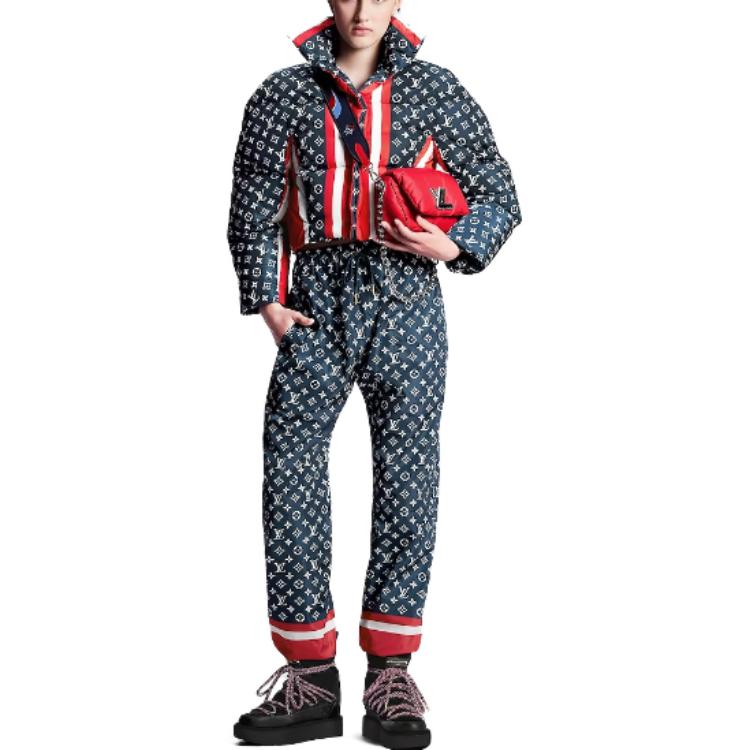 LOUIS VUITTON Tricolor Monogram Puffer Jacket