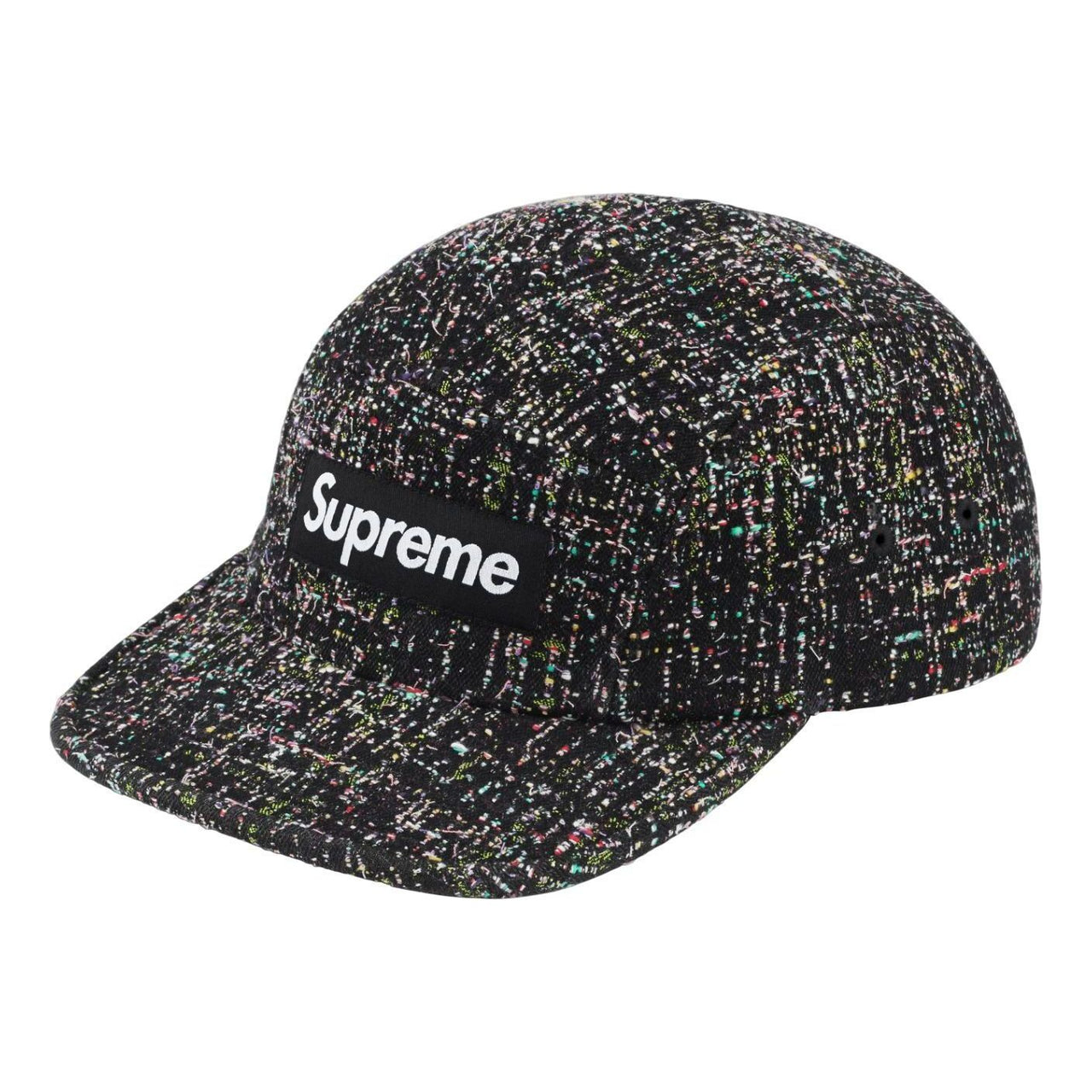 Supreme Denim Boucle Camp Cap FW24 'Black' SUP-FW24-2273-B