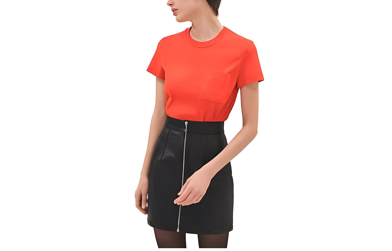 HERMES Regular T Shirt Women's Red