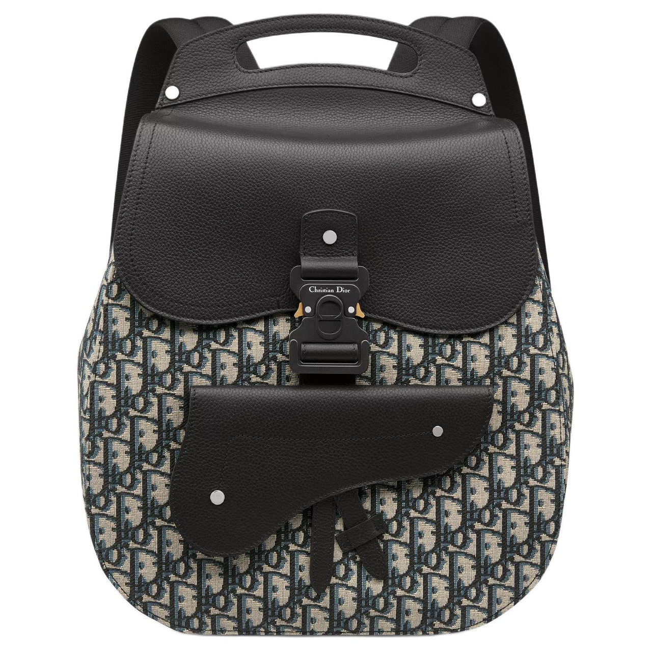 DIOR Gallop Grained Calfskin Backpack Regular Men's Beige & Black