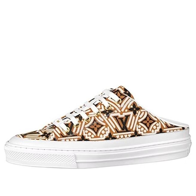 (WMNS) LOUIS VUITTON LV Crafty Stellar Mules 'Brown Black White' 1A85N8