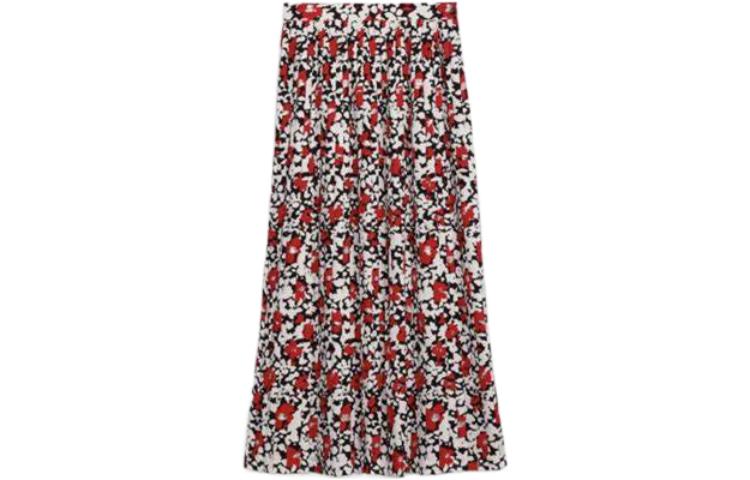 CELINE Casual Long Skirts Women's Red