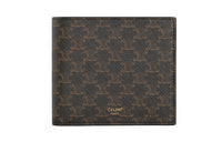 CELINE Grain Leather Wallet Men's Brown