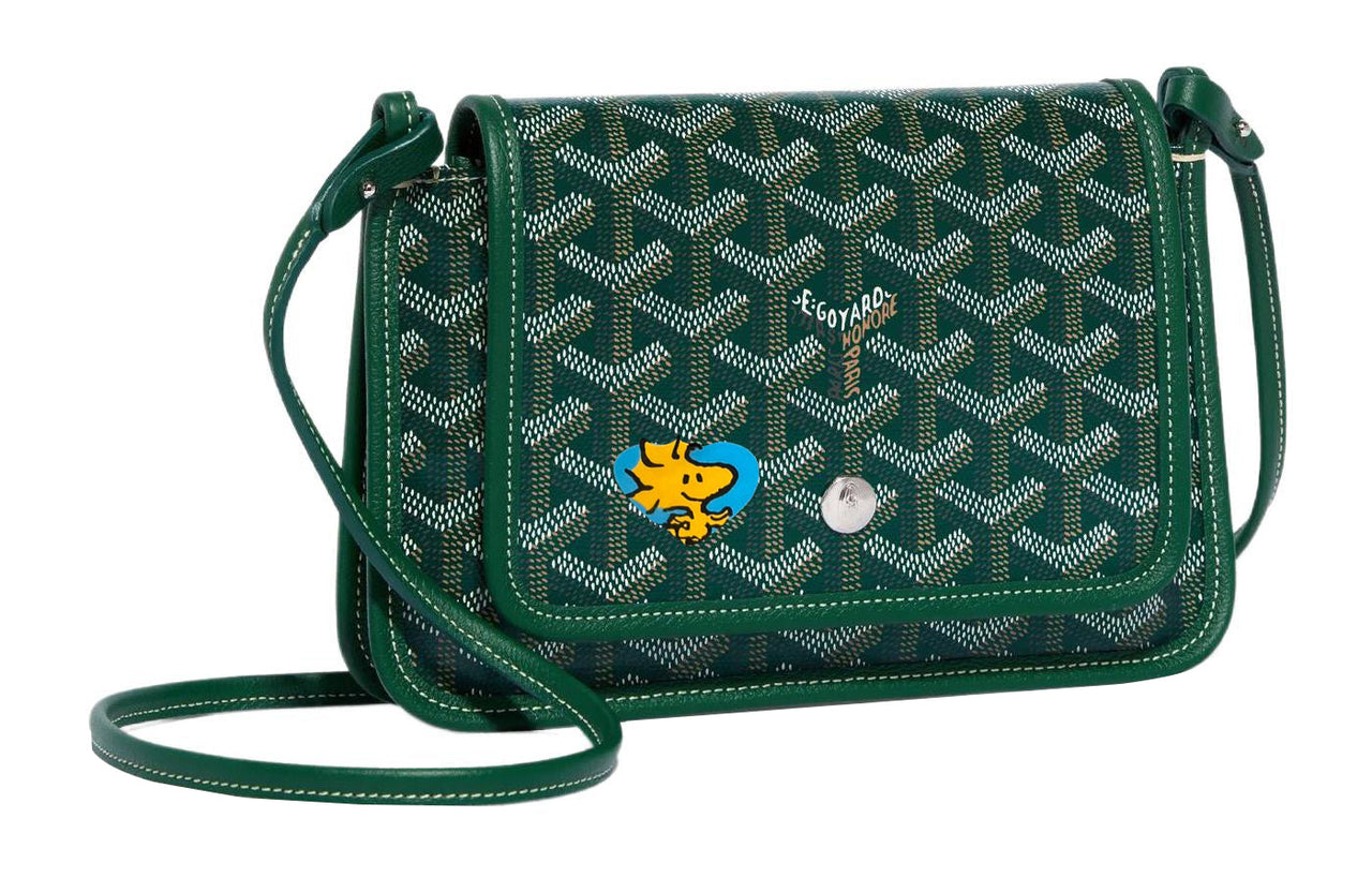 GOYARD Plumet Canvas With Leather Envelope Bag Handheld Shoulder Bag Crossbody Bag Small Size Unisex Green/Blue